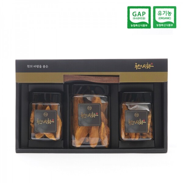 해맑은상상 밀양팜,유기농 상황버섯 선물세트 80g(20g+20g+40g) 친환경 인증,{밀양물산 주식회사}