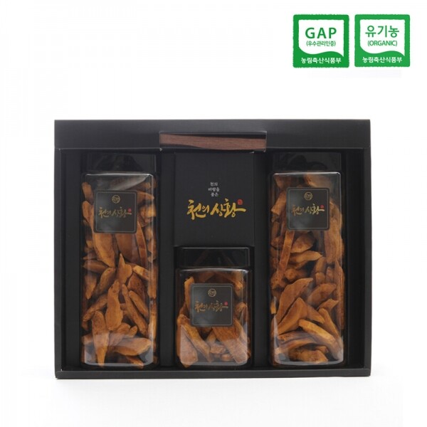 해맑은상상 밀양팜,유기농 상황버섯 선물세트 220g(90g+90g+40g) 친환경 인증,{밀양물산 주식회사}