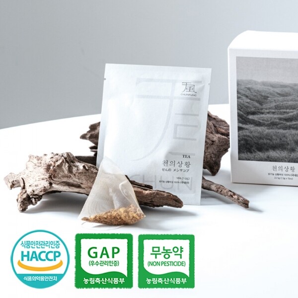 해맑은상상 밀양팜,천의상황 유기농 상황버섯 티백 (1.5g X 10ea),{밀양물산 주식회사}