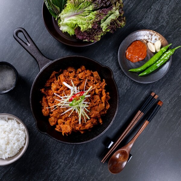 해맑은상상 밀양팜,연탄 불고기 밀키트 고추장 타입 2~3인분 고추장 불고기,{밀양물산 주식회사}