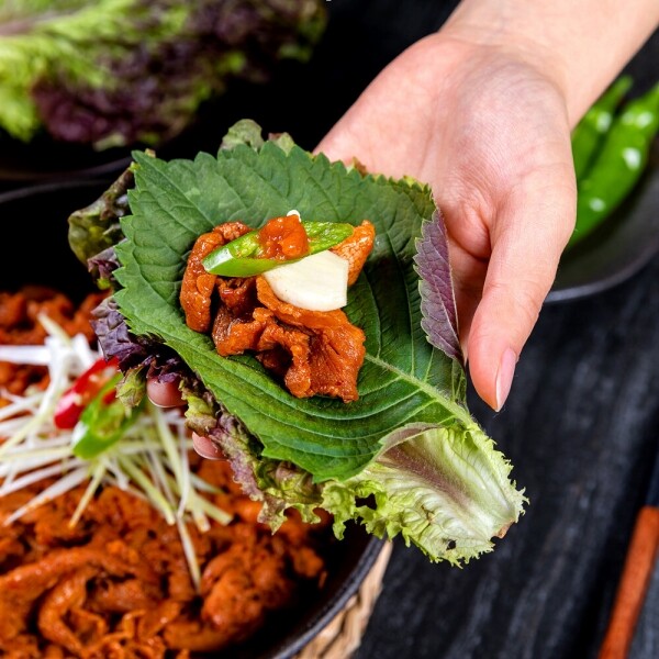 해맑은상상 밀양팜,연탄 불고기 밀키트 고추장 타입 2~3인분 고추장 불고기,{밀양물산 주식회사}