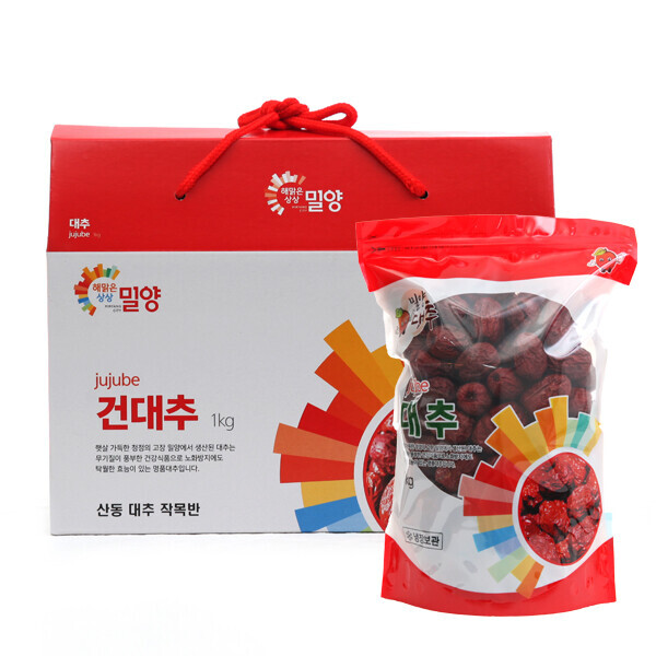 해맑은상상 밀양팜,밀양 단장 대추 별초 1kg 건대추,{밀양물산 주식회사}