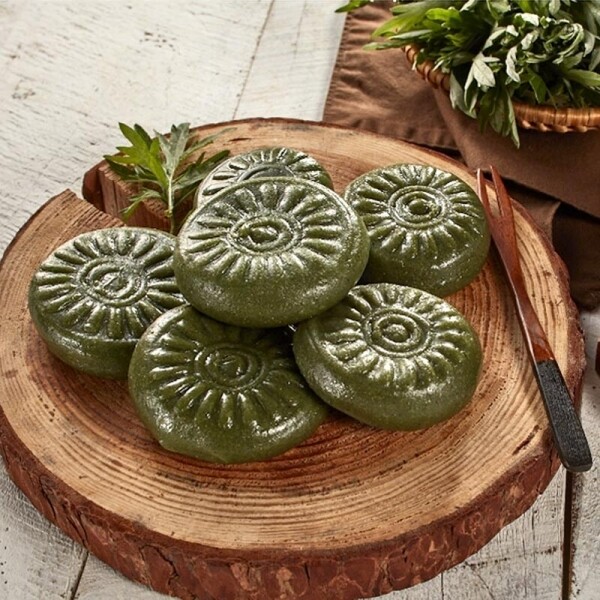 해맑은상상 밀양팜,굳지않는 우리 쌀 쑥팥소 절편 1kg 개별포장 답례 떡 앙금 쑥 팥 송편,{밀양물산 주식회사}