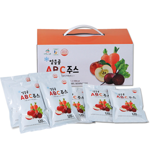 얼음골 사과로 만든 ABC 주스 120ml 30포 NFC착즙 abc 클렌즈 쥬스