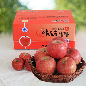 해맑은상상 밀양팜,얼음골 사과 햇 부사 10kg 꿀 고당도,{밀양물산 주식회사}